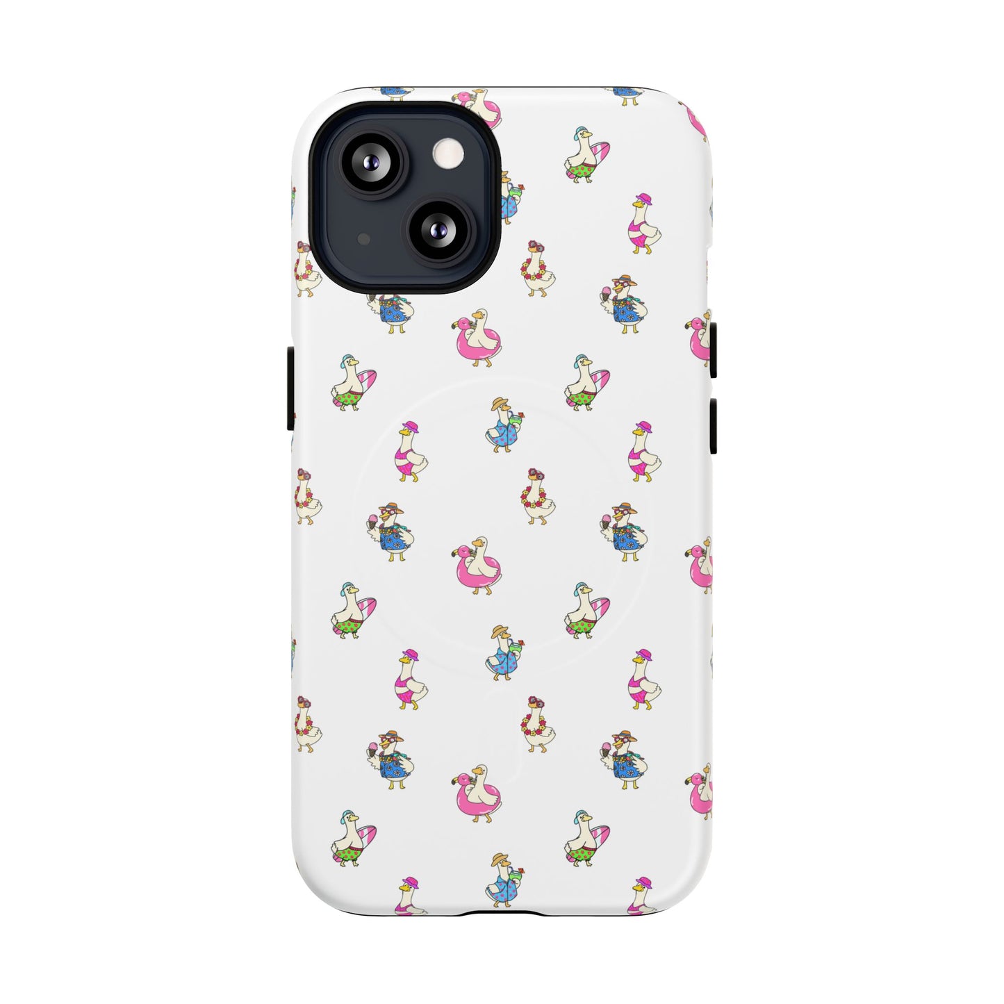 Cute Goose Summer Pattern Tough Magnetic Case