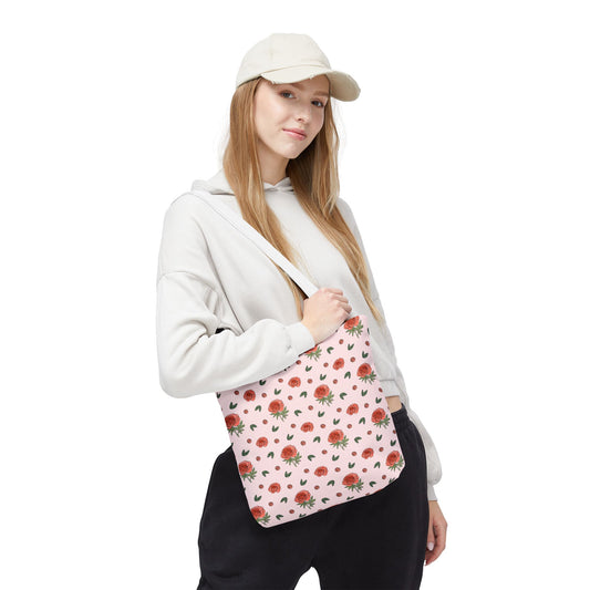 Peony Print Tote Bag