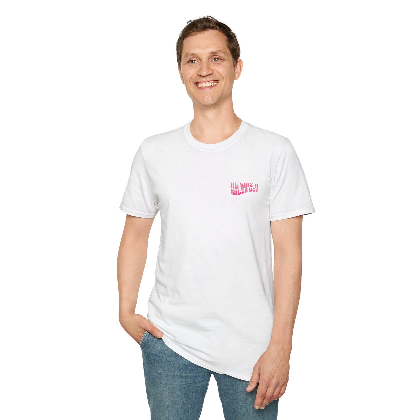 Racer Boy Pink T-Shirt