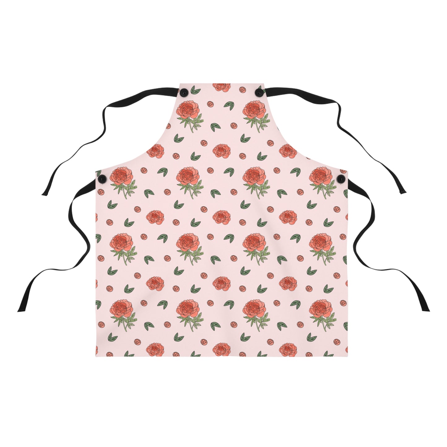 Peony Apron — Floral Kitchen Apron
