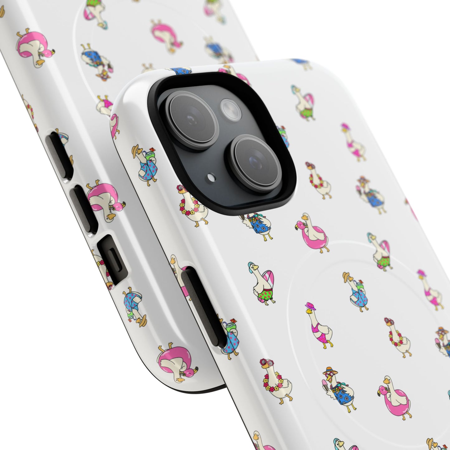 Cute Goose Summer Pattern Tough Magnetic Case