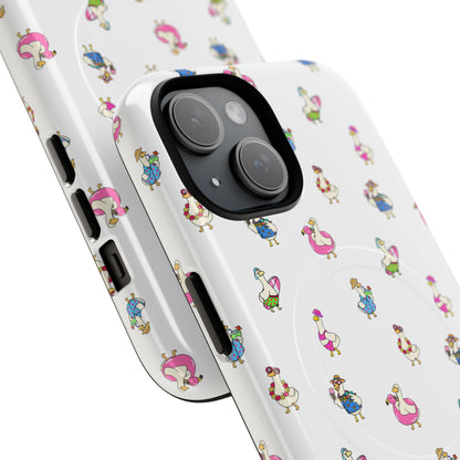 Cute Goose Summer Pattern Tough Magnetic Case