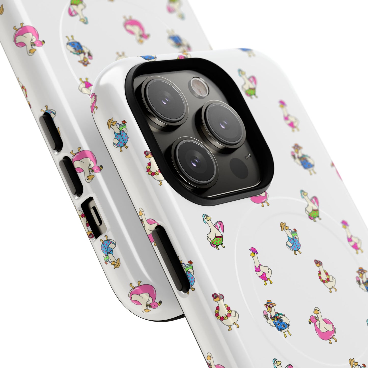 Cute Goose Summer Pattern Tough Magnetic Case