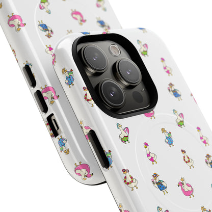 Cute Goose Summer Pattern Tough Magnetic Case
