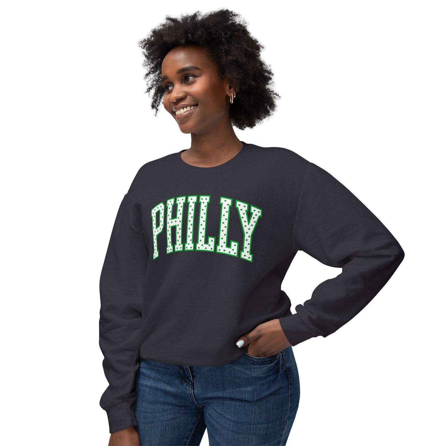 PHILLY Polka Dot Crewneck Sweatshirt