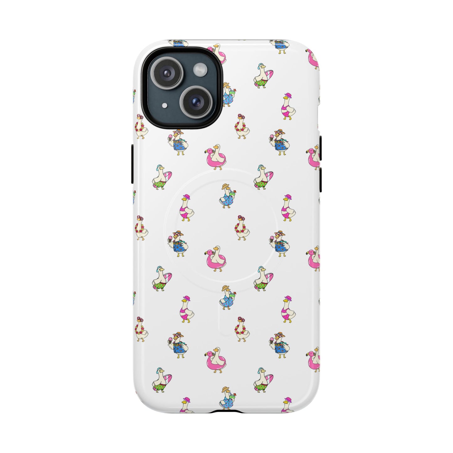 Cute Goose Summer Pattern Tough Magnetic Case