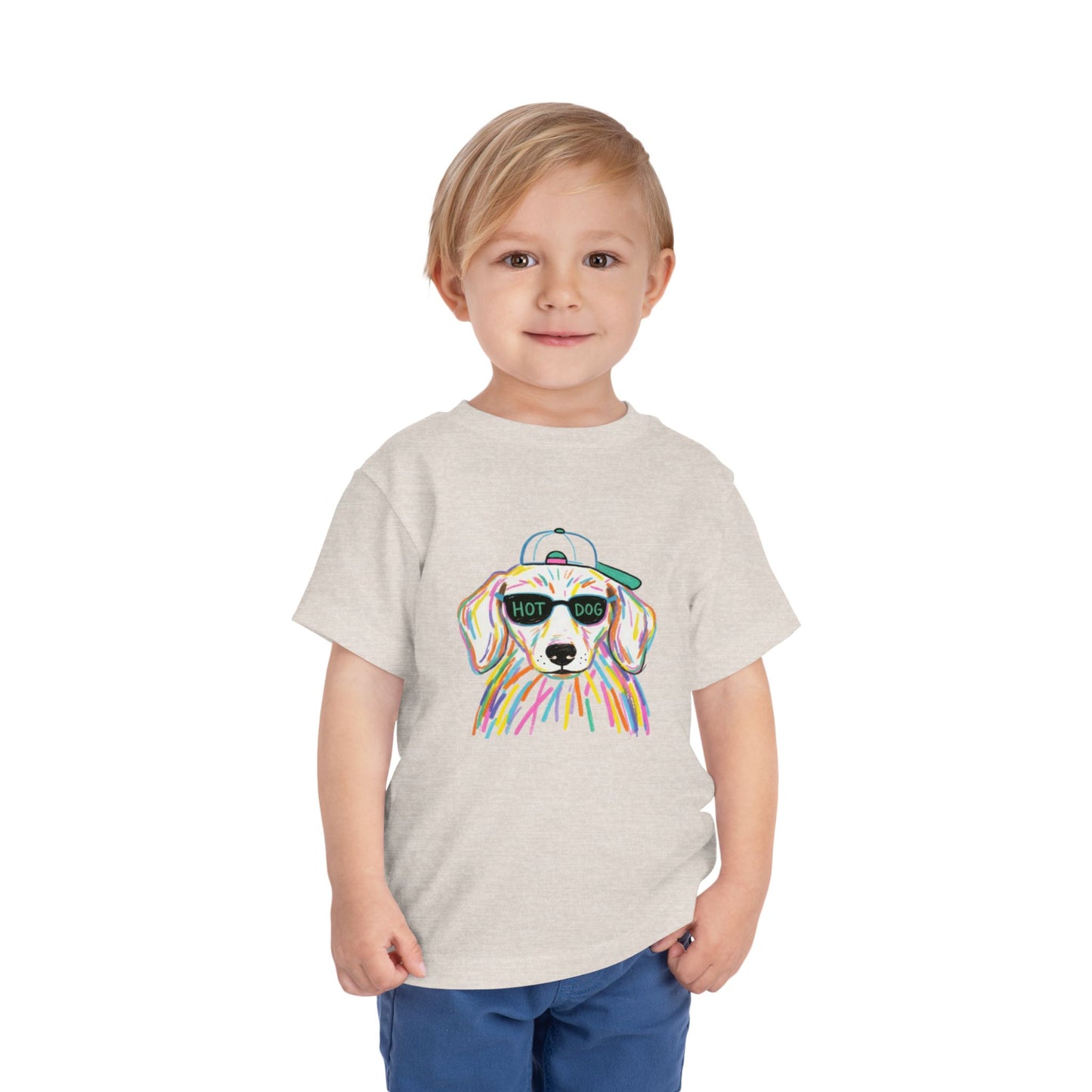 Hot Dog Toddler Short Sleeve Tee