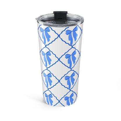 Blue Bow Croquette 20oz Tumbler