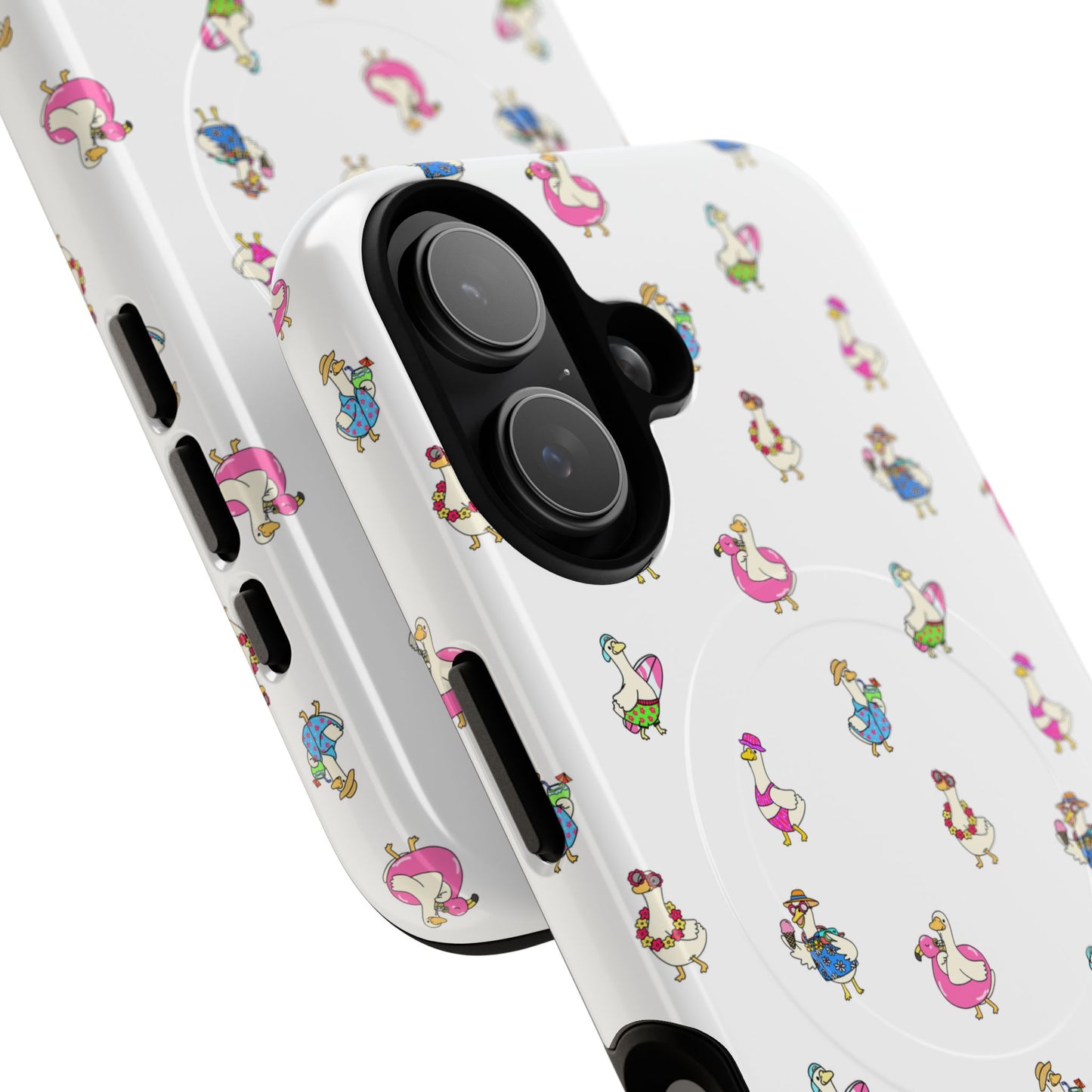 Cute Goose Summer Pattern Tough Magnetic Case