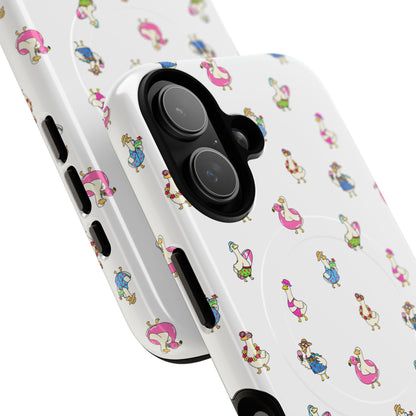 Cute Goose Summer Pattern Tough Magnetic Case