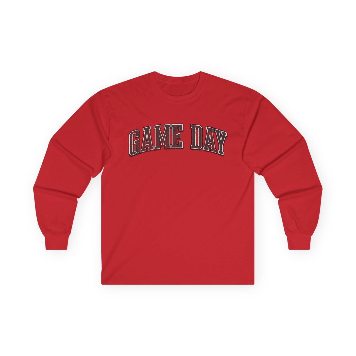 Game Day Distressed Long Sleeve Tee