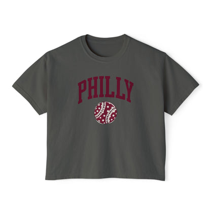PHILLY Baseball Women's Boxy Tee