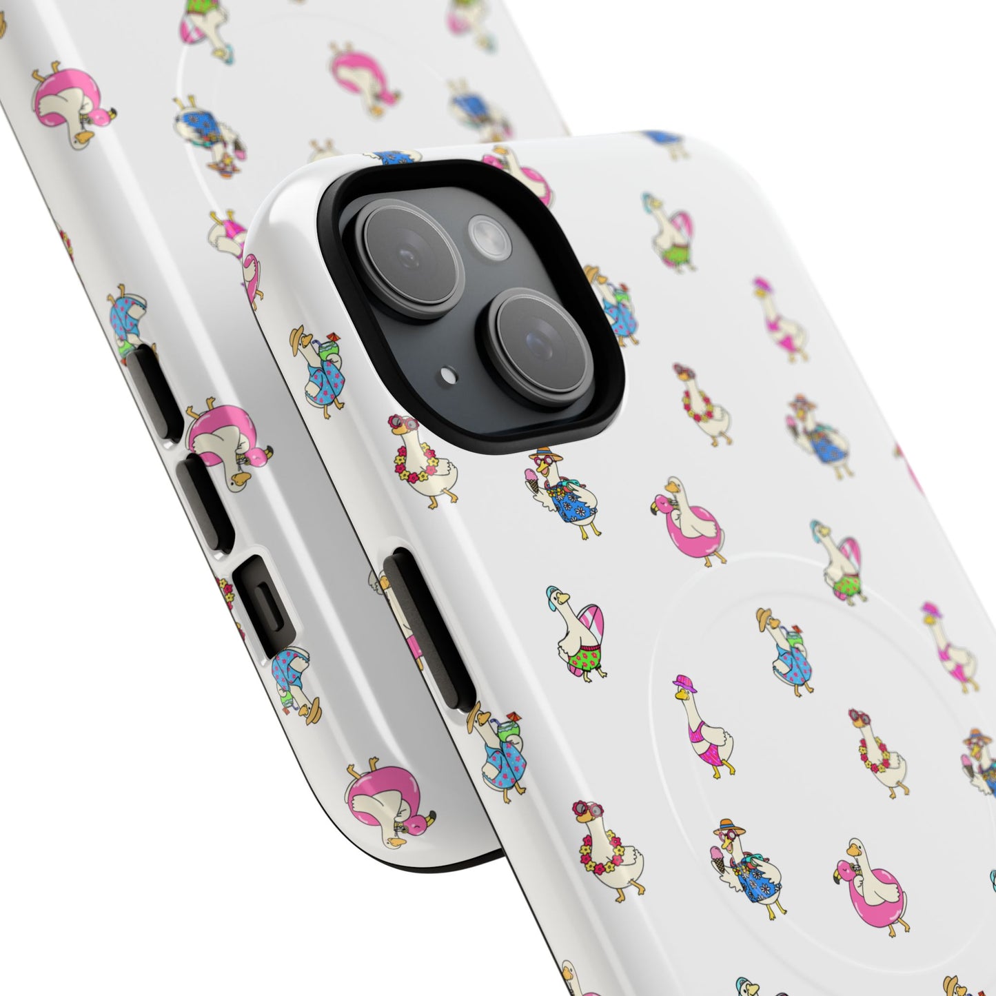 Cute Goose Summer Pattern Tough Magnetic Case