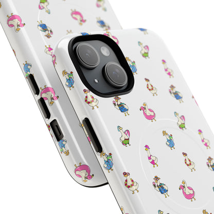 Cute Goose Summer Pattern Tough Magnetic Case