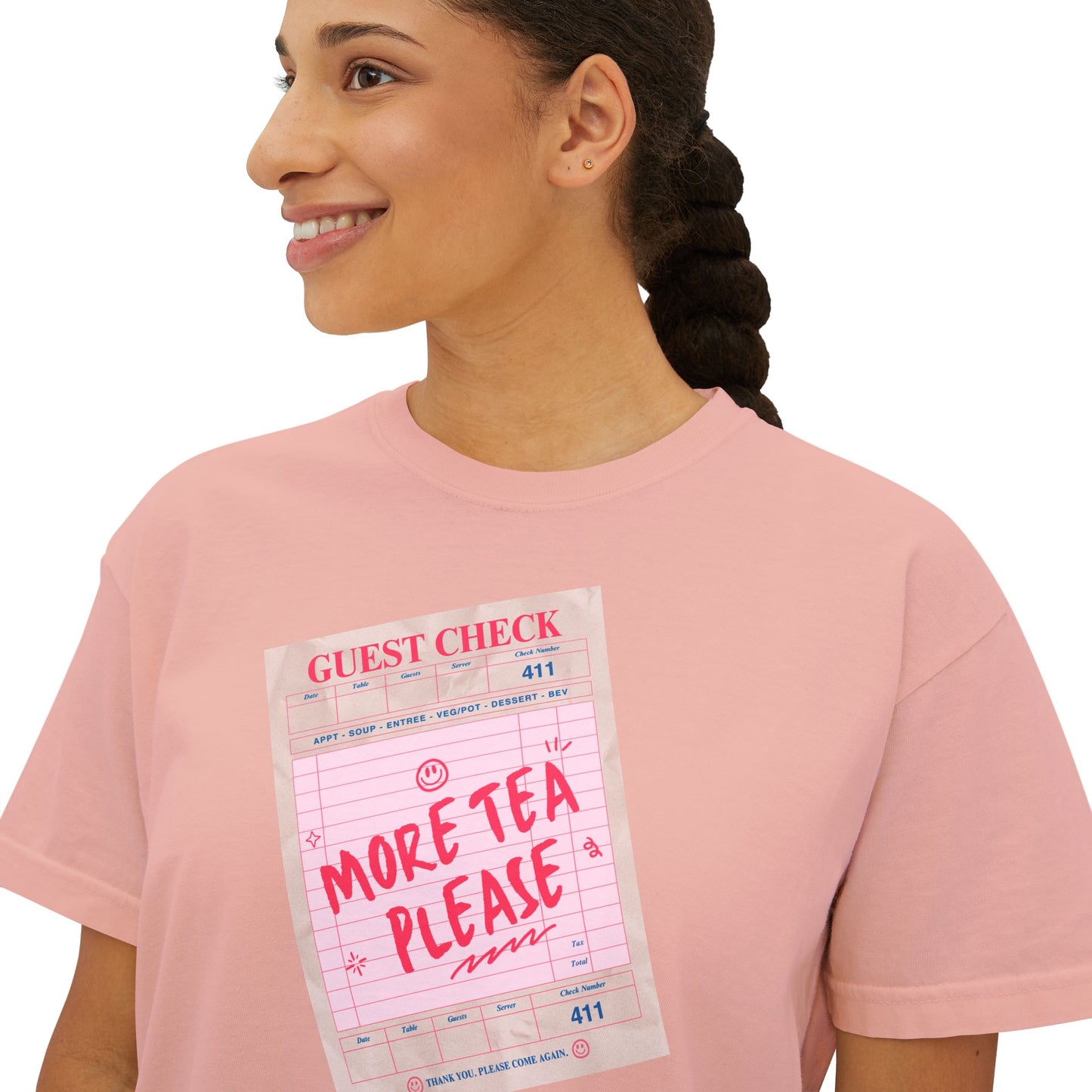 More Tea Please Boxy Tee