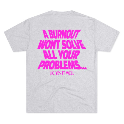 Burnout Tee Magenta
