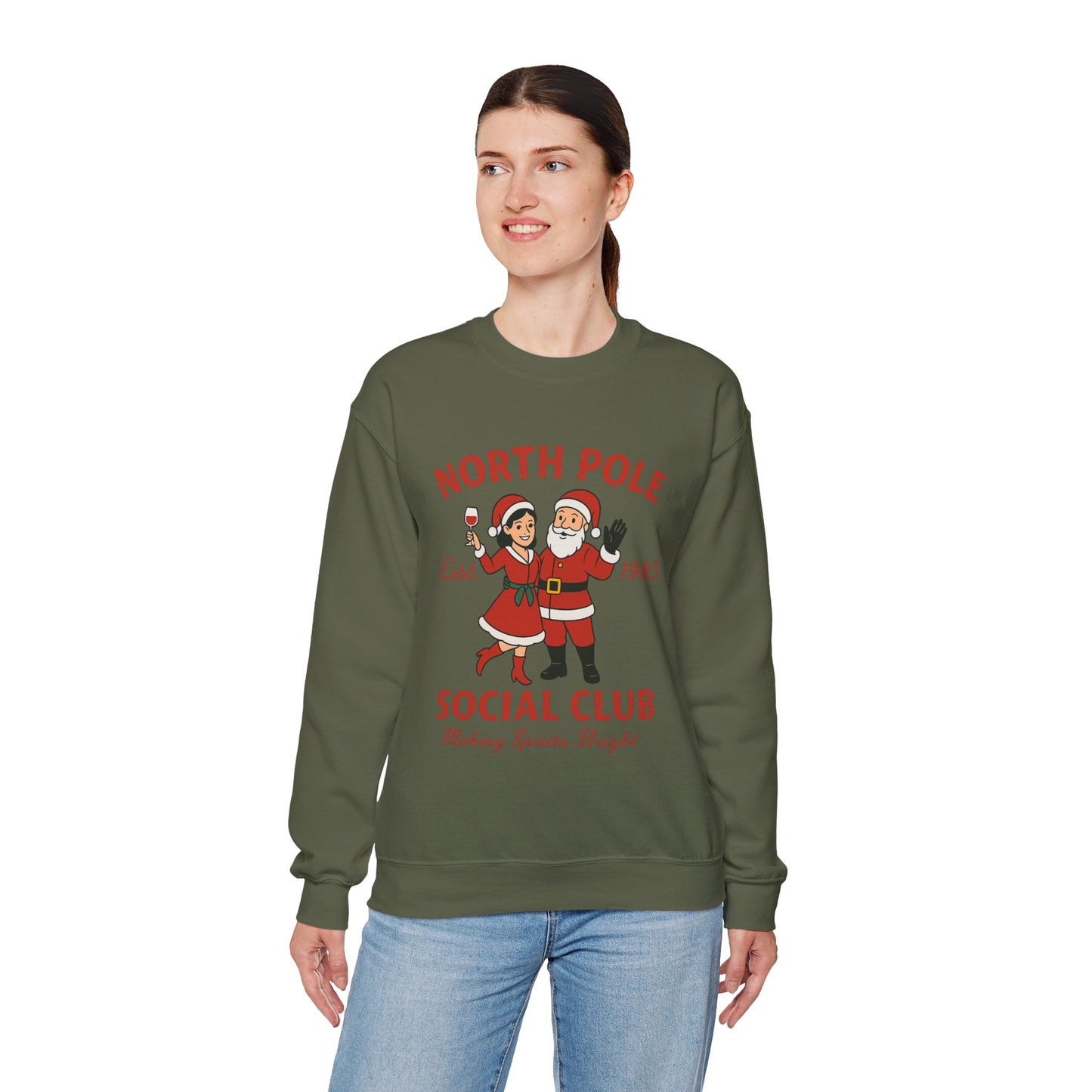 Santa Social Sweatshirt
