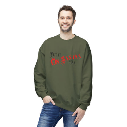 Unisex Santa's Beer Tab Midweight Crewneck Sweatshirt