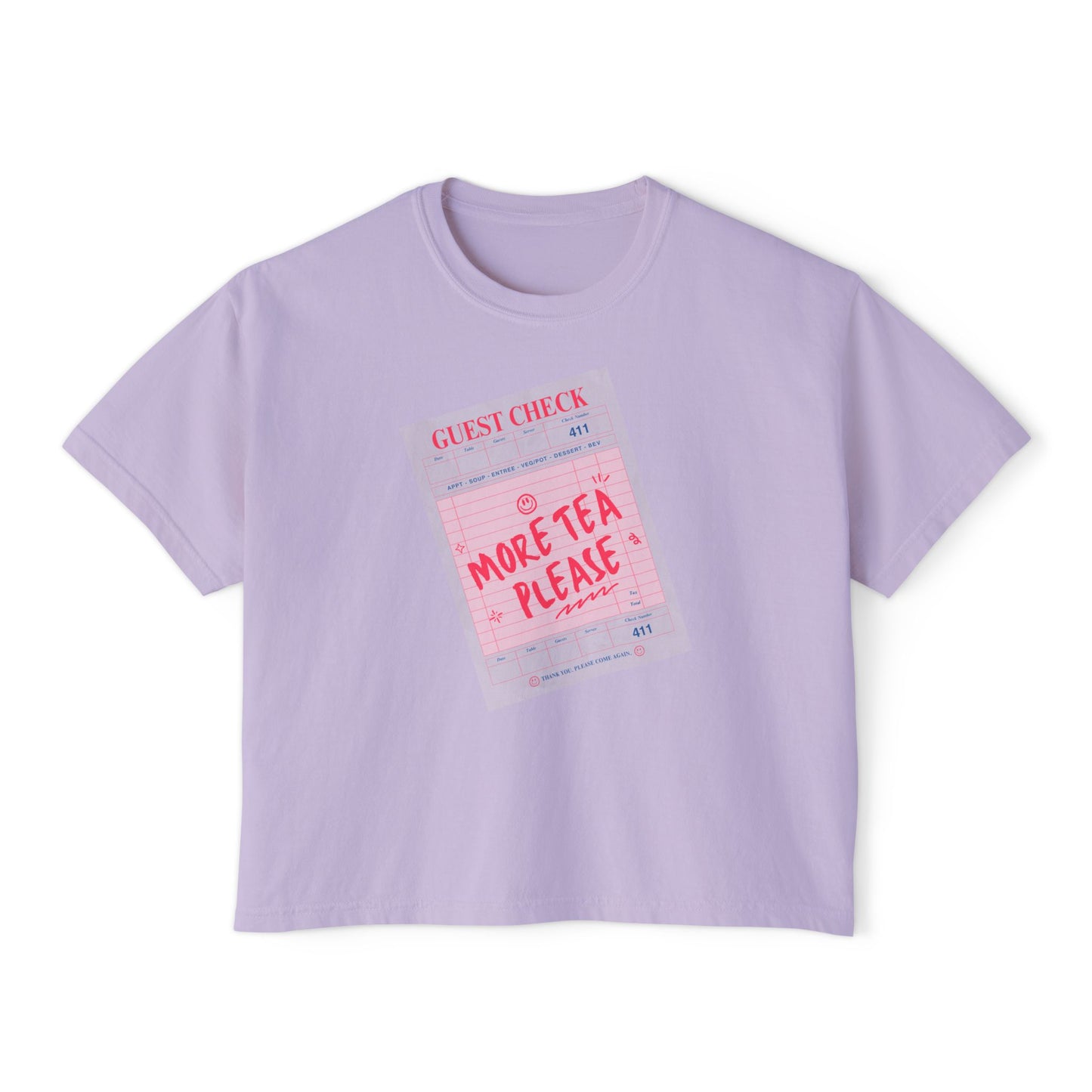 More Tea Please Boxy Tee