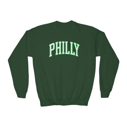PHILLY Polka Dot Youth Crewneck Sweatshirt