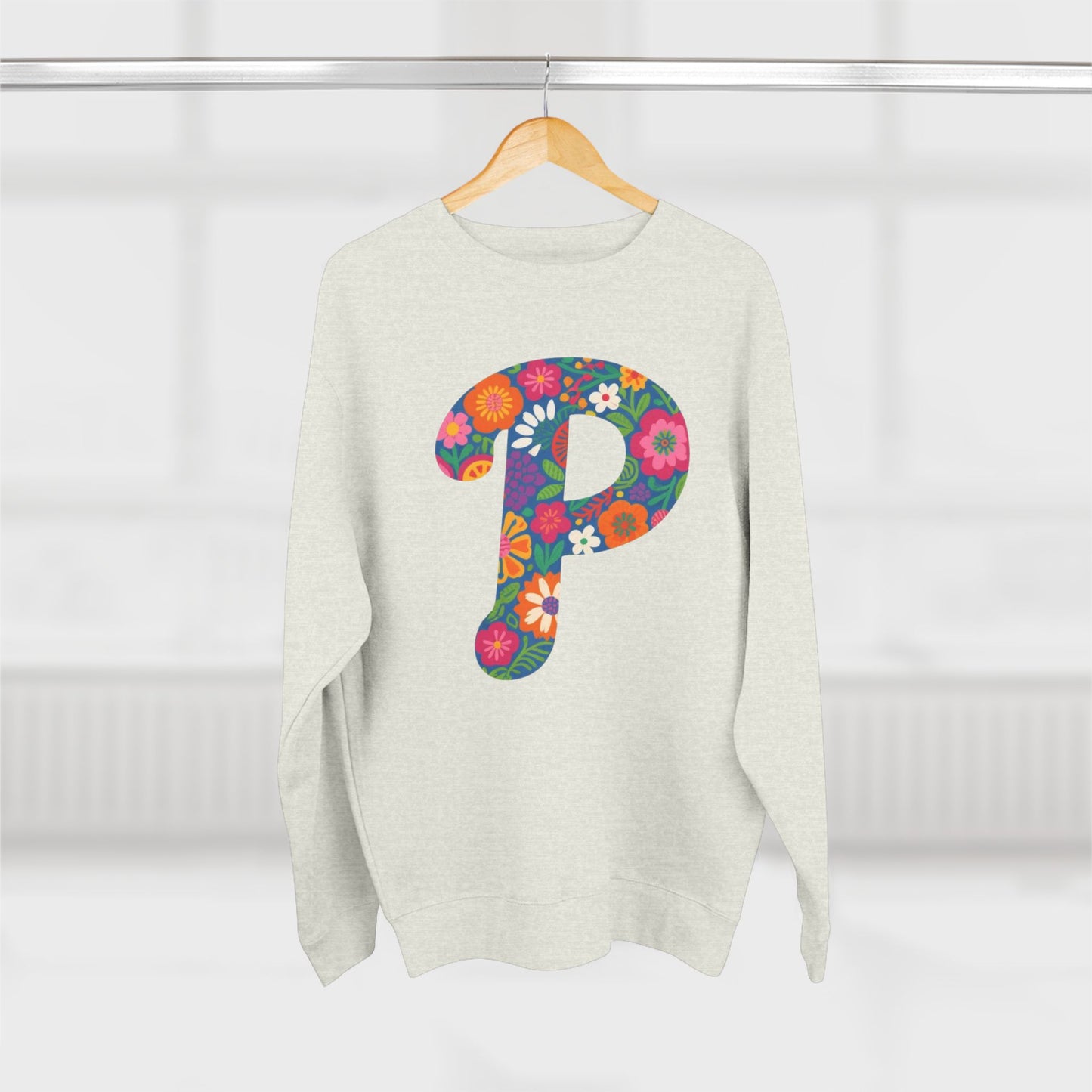 Floral  P Crewneck Sweatshirt