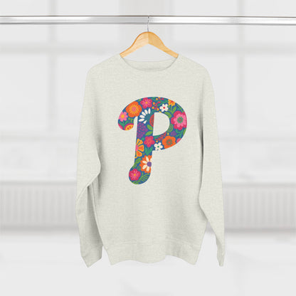 Floral  P Crewneck Sweatshirt