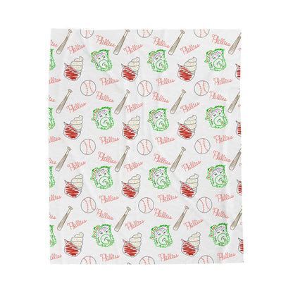 Phillies Velveteen Plush Blanket