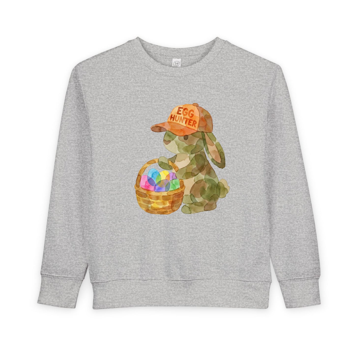 Watercolor Camo "Egg Hunter" Toddler Sweatshirt