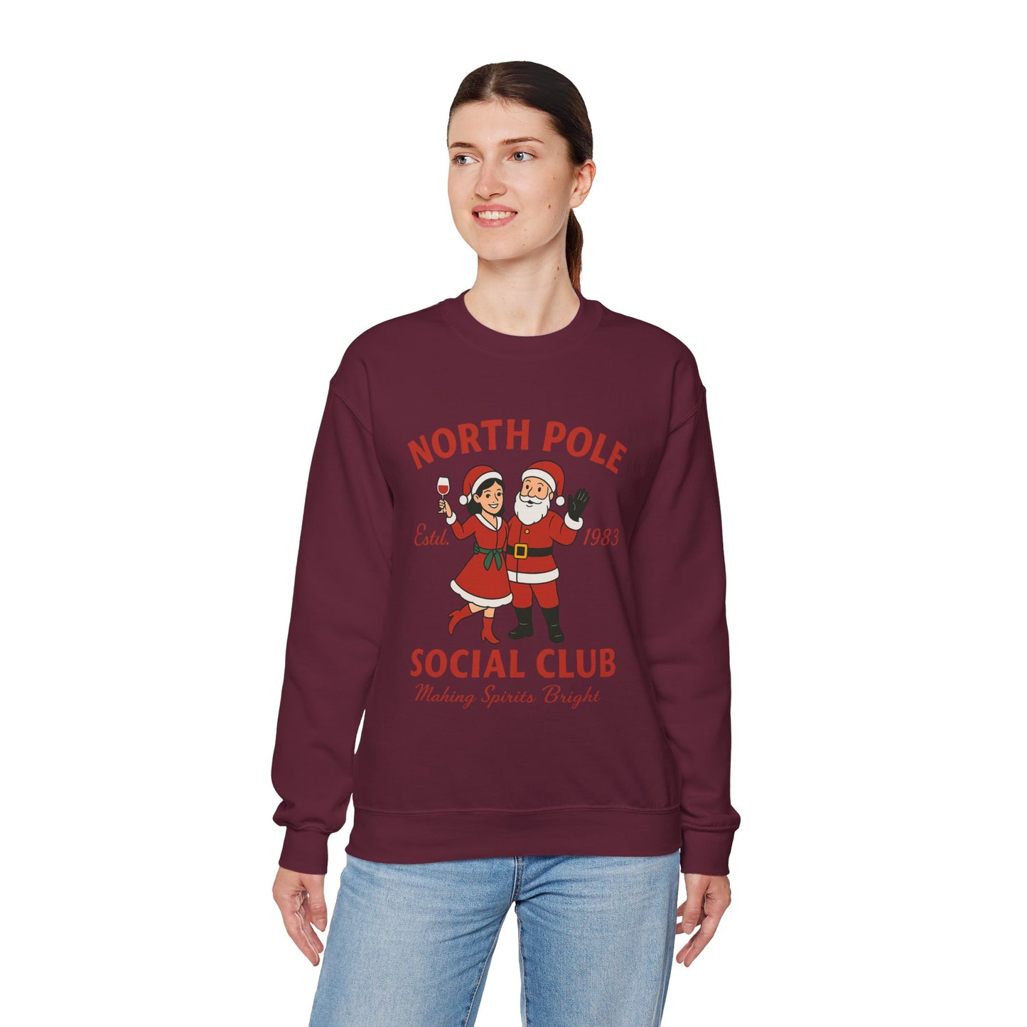 Santa Social Sweatshirt