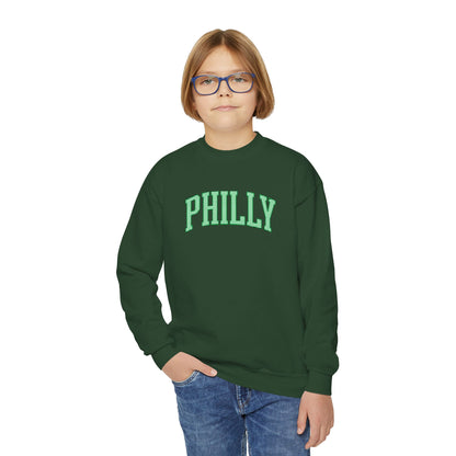 PHILLY Seersucker Youth Crewneck Sweatshirt