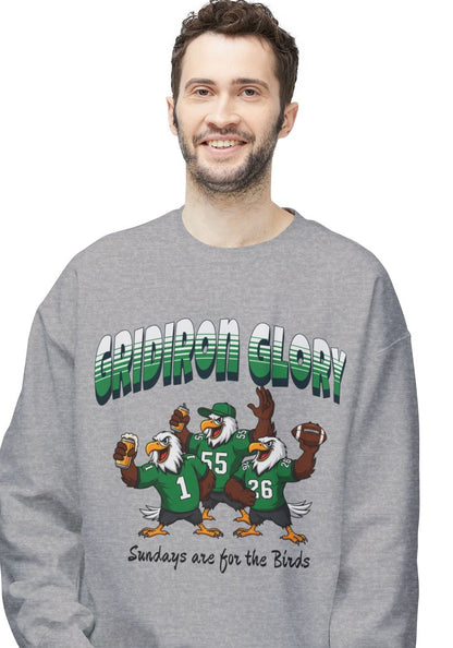 Gridiron Unisex Midweight Softstyle Fleece Crewneck Sweatshirt