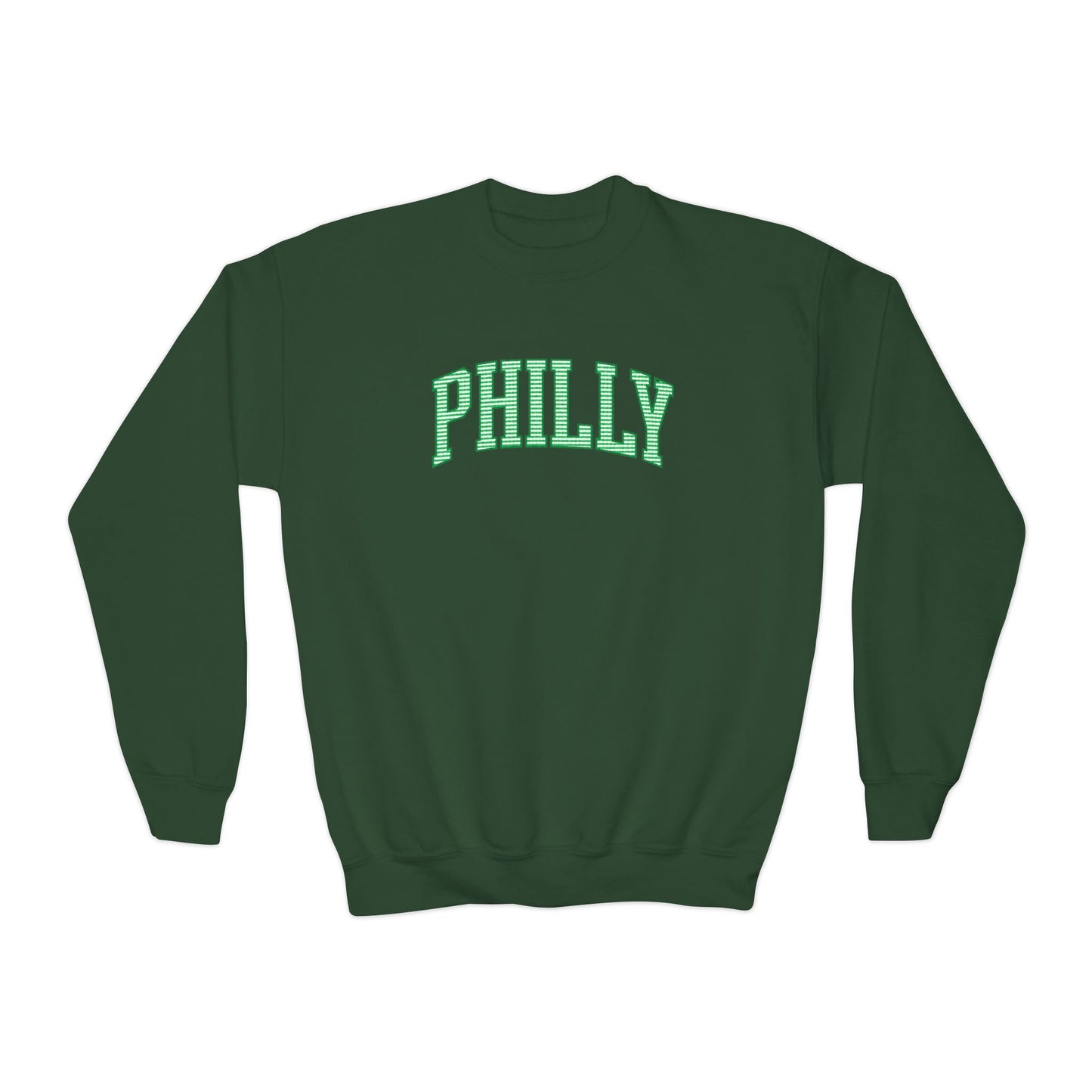 PHILLY Seersucker Youth Crewneck Sweatshirt