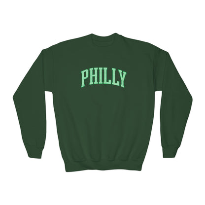 PHILLY Seersucker Youth Crewneck Sweatshirt