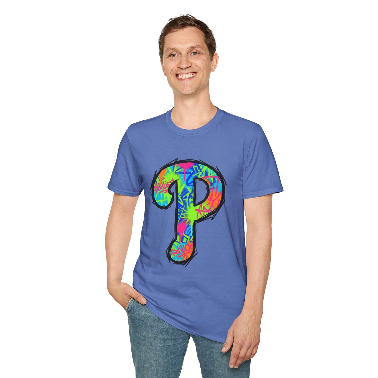 80s Funky 'P' Retro T-Shirt