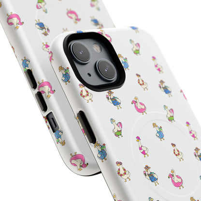 Cute Goose Summer Pattern Tough Magnetic Case