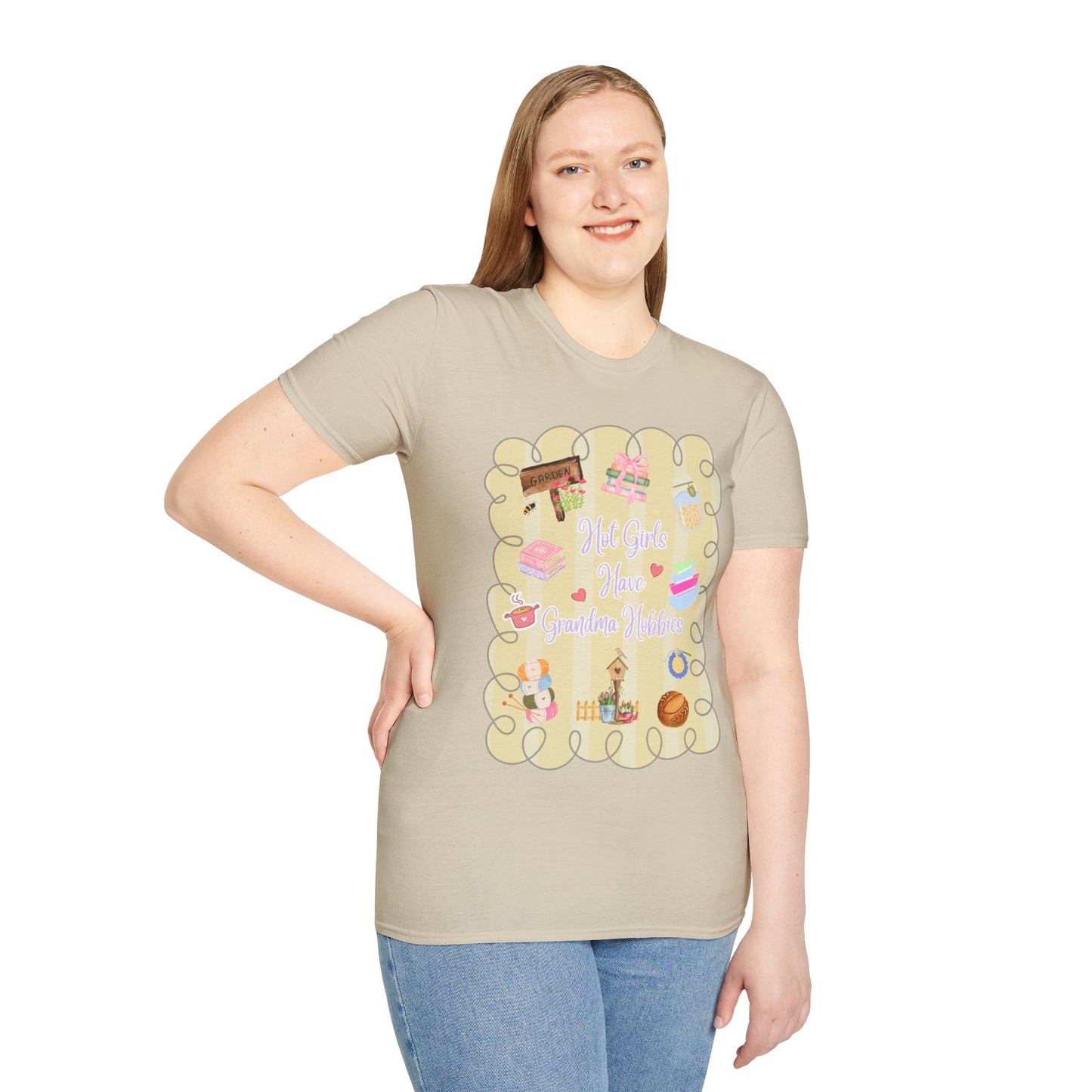 Hot Girls Grandma Hobbies T-Shirt