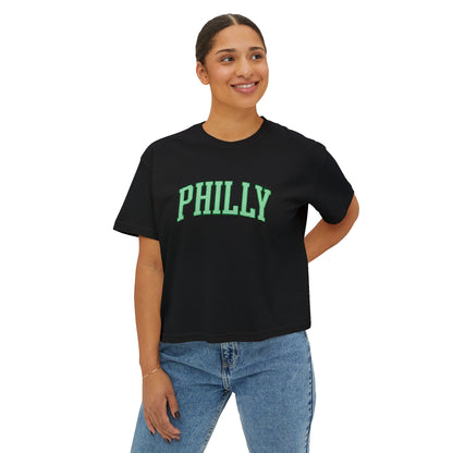 PHILLY Seersucker Women's Boxy Tee