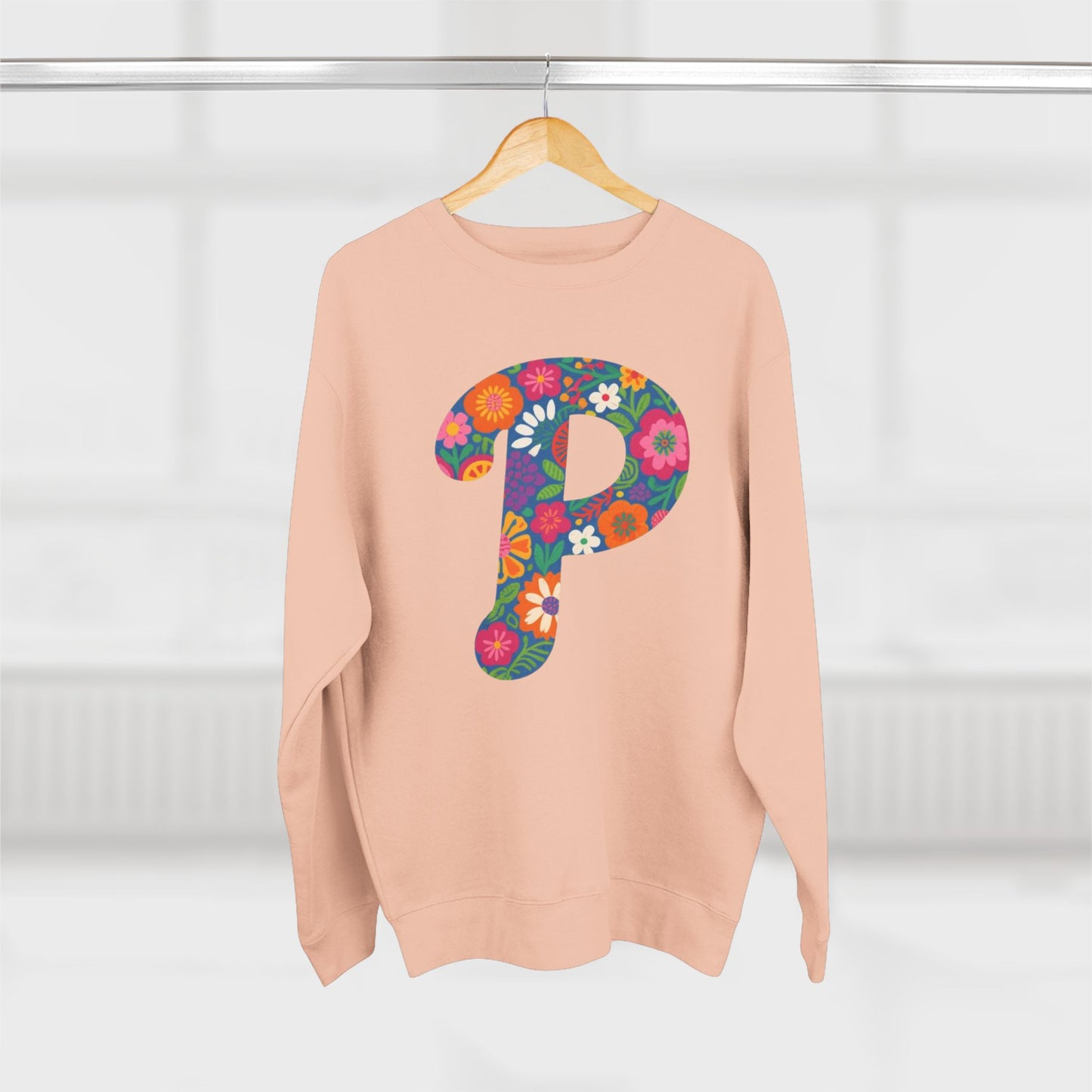 Floral  P Crewneck Sweatshirt