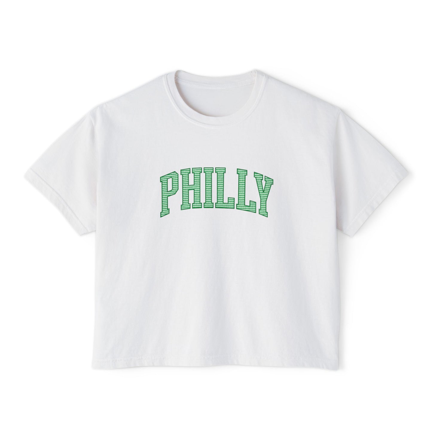 PHILLY Seersucker Women's Boxy Tee
