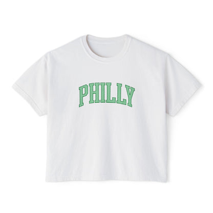 PHILLY Seersucker Women's Boxy Tee