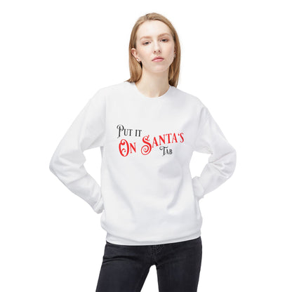Unisex Santa's Beer Tab Midweight Crewneck Sweatshirt