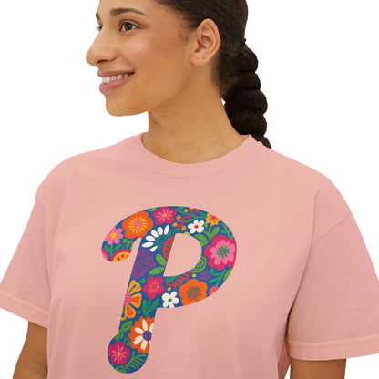 Floral  P Women's Boxy Tee