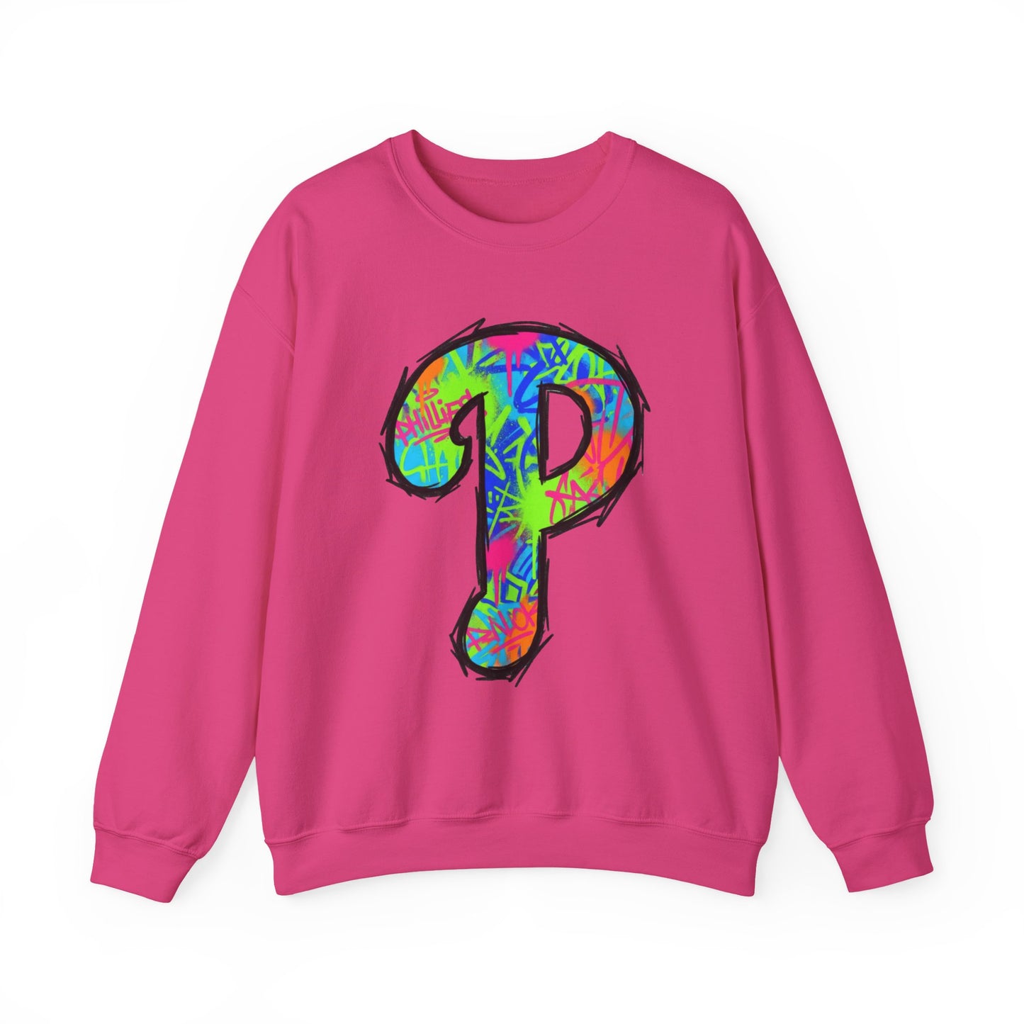'P' 80s Retro Crewneck Sweatshirt