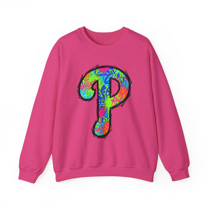 'P' 80s Retro Crewneck Sweatshirt
