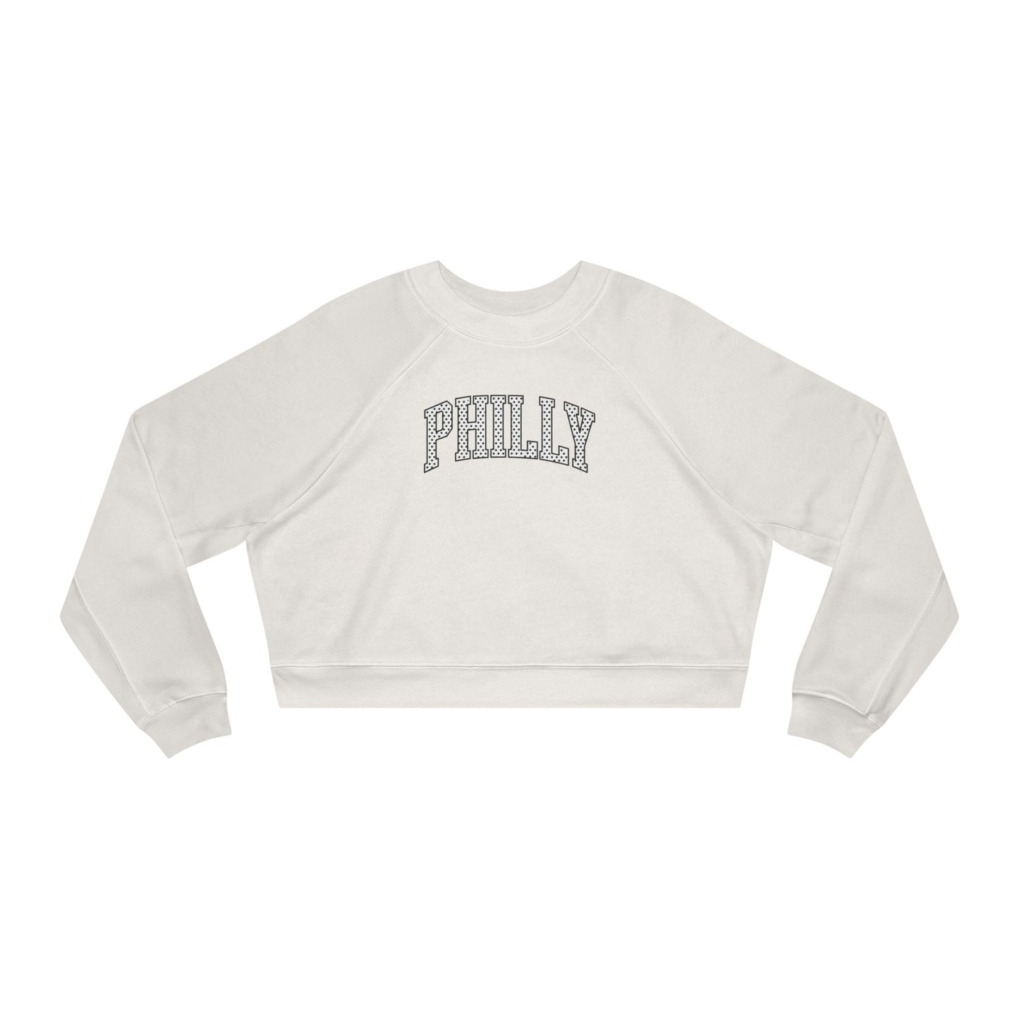 PHILLY Polka Dot Cropped Fleece Pullover