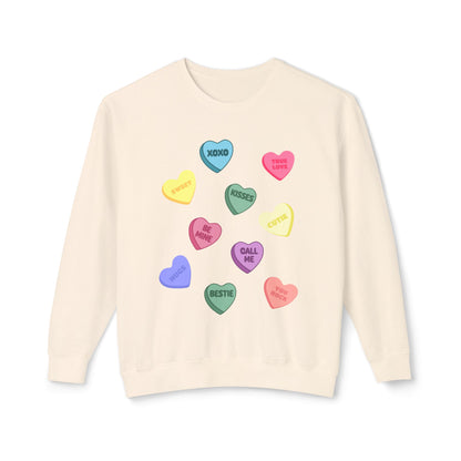 Candy Heart Crewneck Sweatshirt