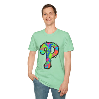 80s Funky 'P' Retro T-Shirt