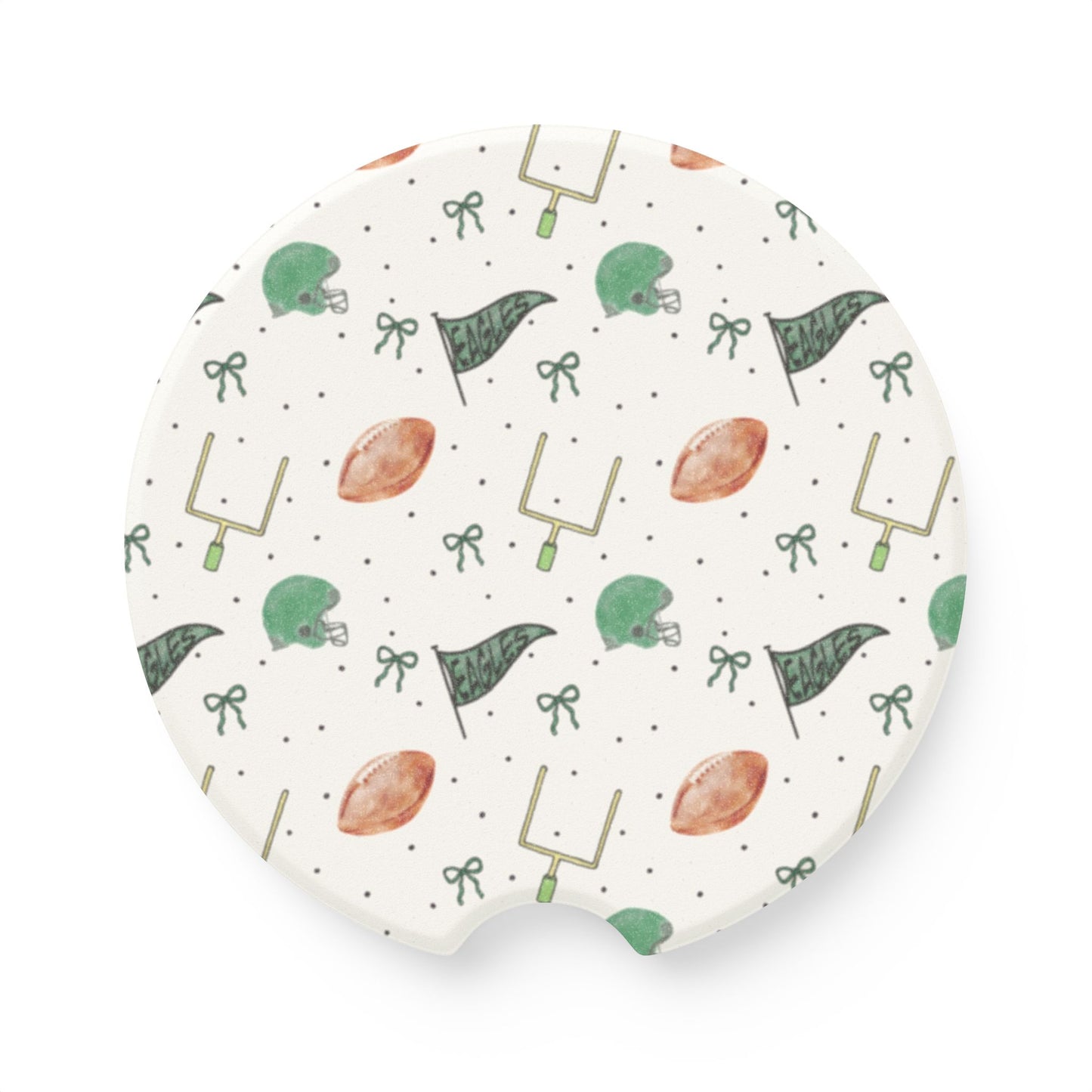 Eagles Soapstone Car Coaster
