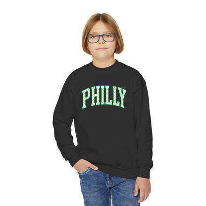 PHILLY Polka Dot Youth Crewneck Sweatshirt