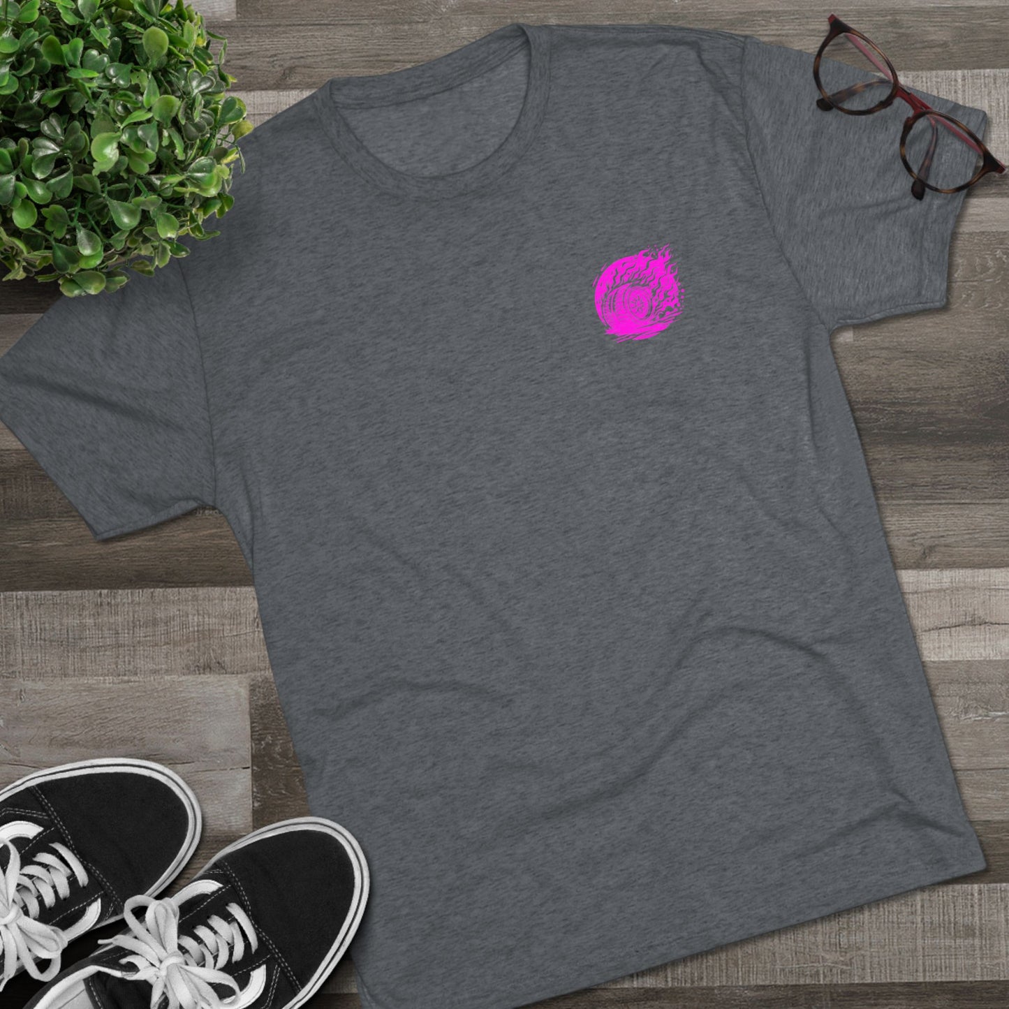 Burnout Tee Magenta